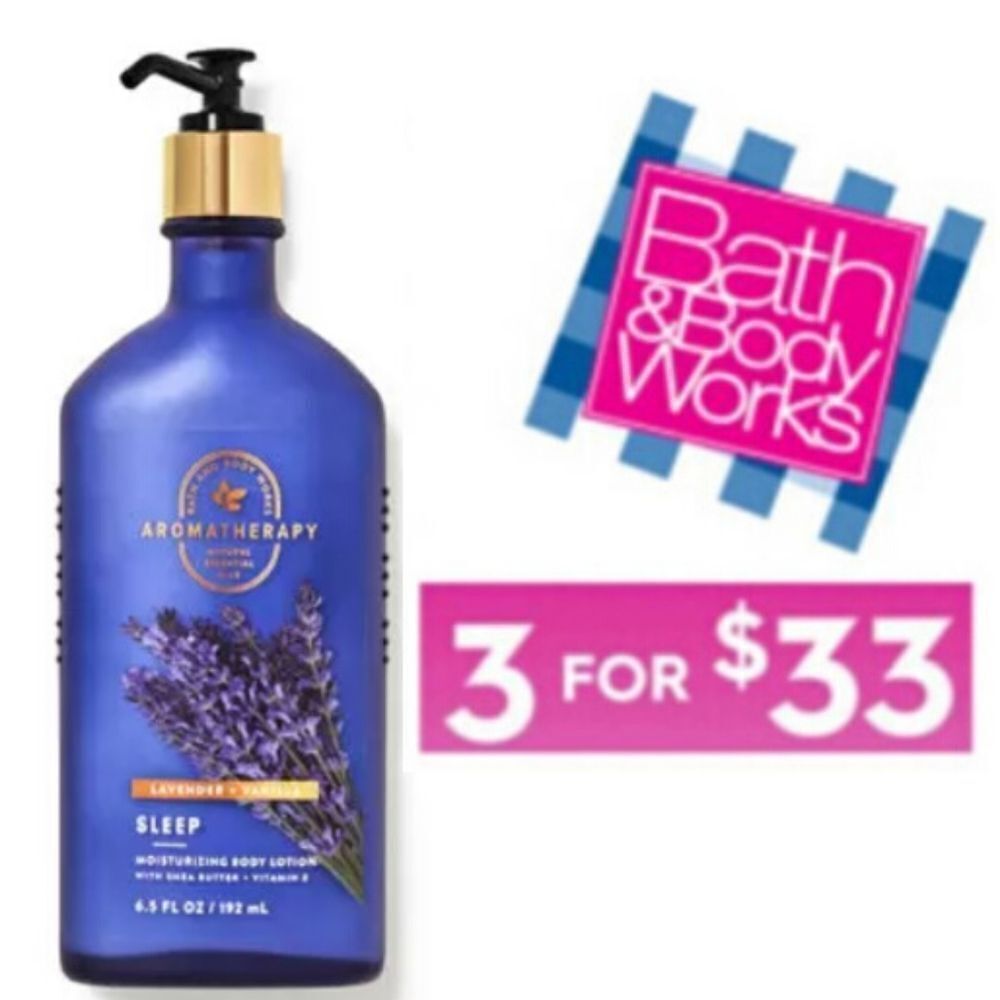 Bath & Body Works Aromatherapy Sleep (Lavendar & Vanilla) Body Lotion
